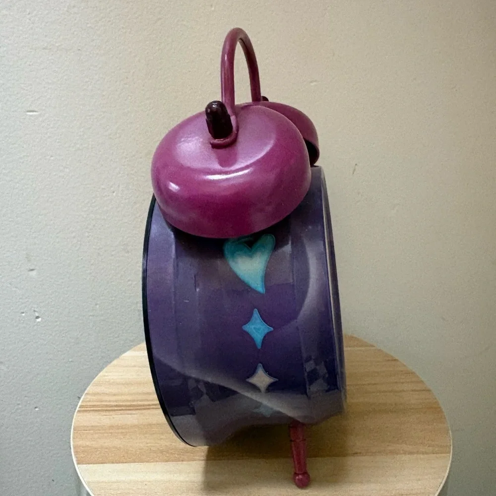 Disney Purple and Pink Princess Twin Bell Alarm Clock